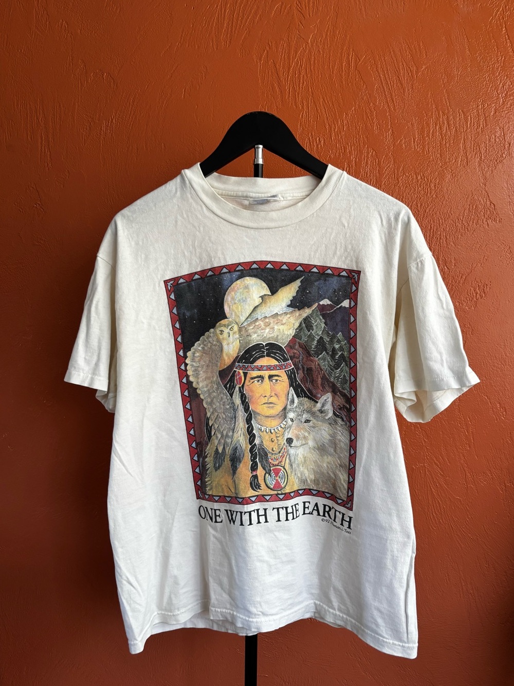 One With The Earth Graphic Tee size large